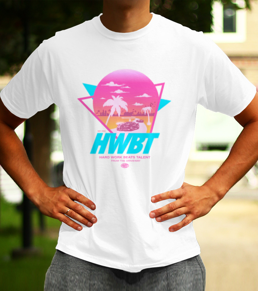 HWBT Miami Dreams Sunset Drive Neon T-Shirt