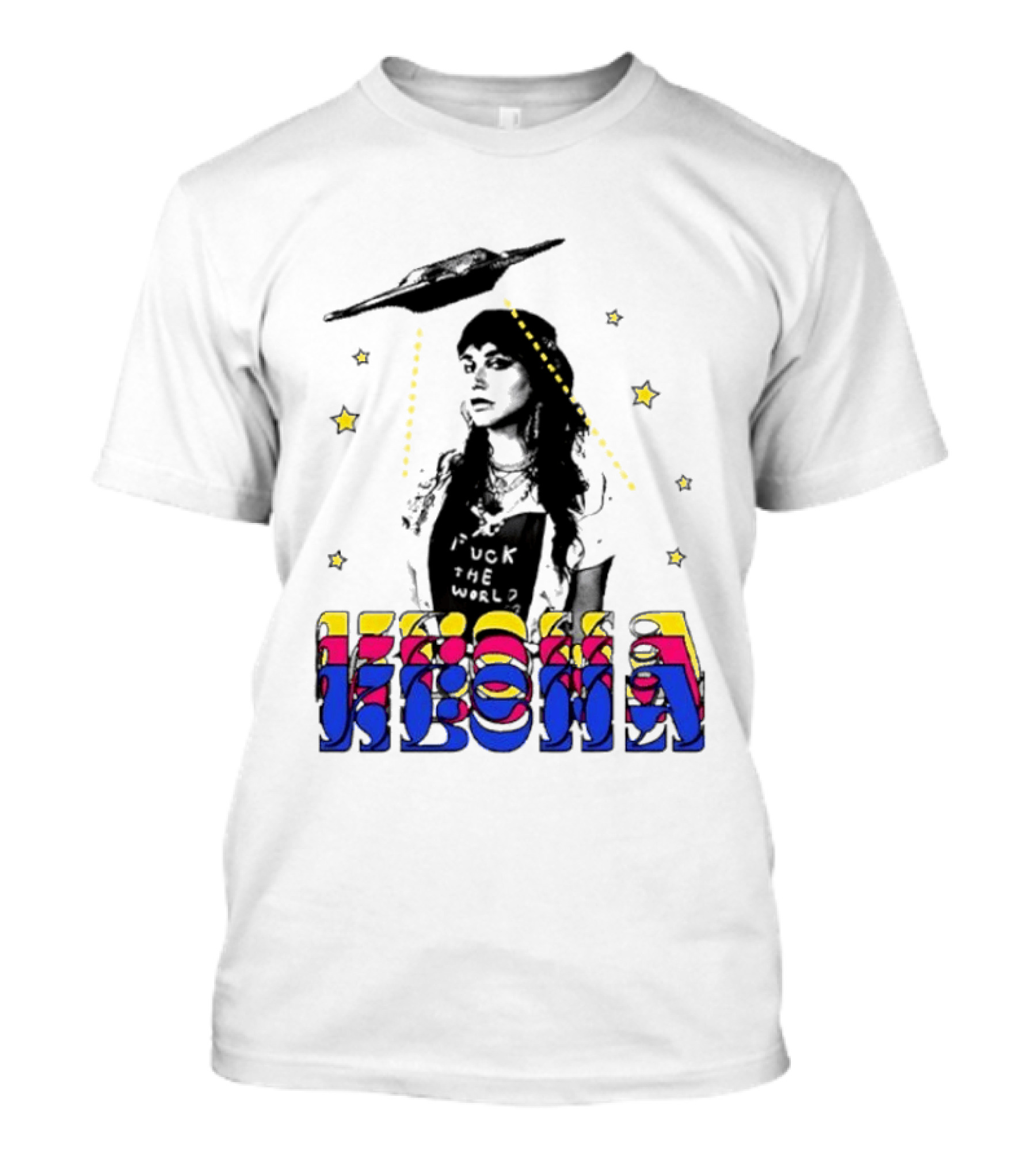 Kesha UFO Space Stars Tie Dye T-Shirt