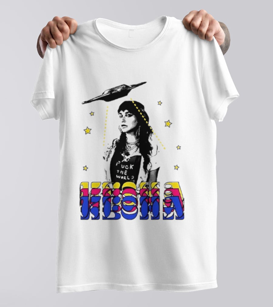 Kesha UFO Space Stars Tie Dye T-Shirt