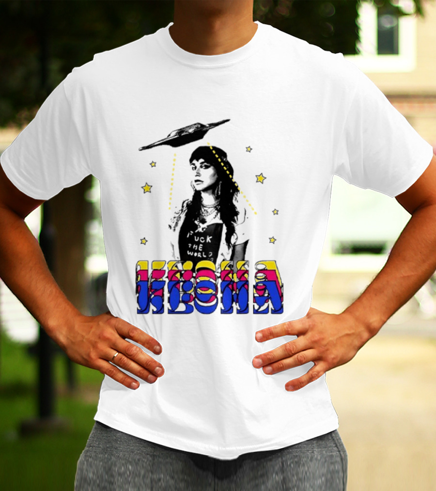 Kesha UFO Space Stars Tie Dye T-Shirt