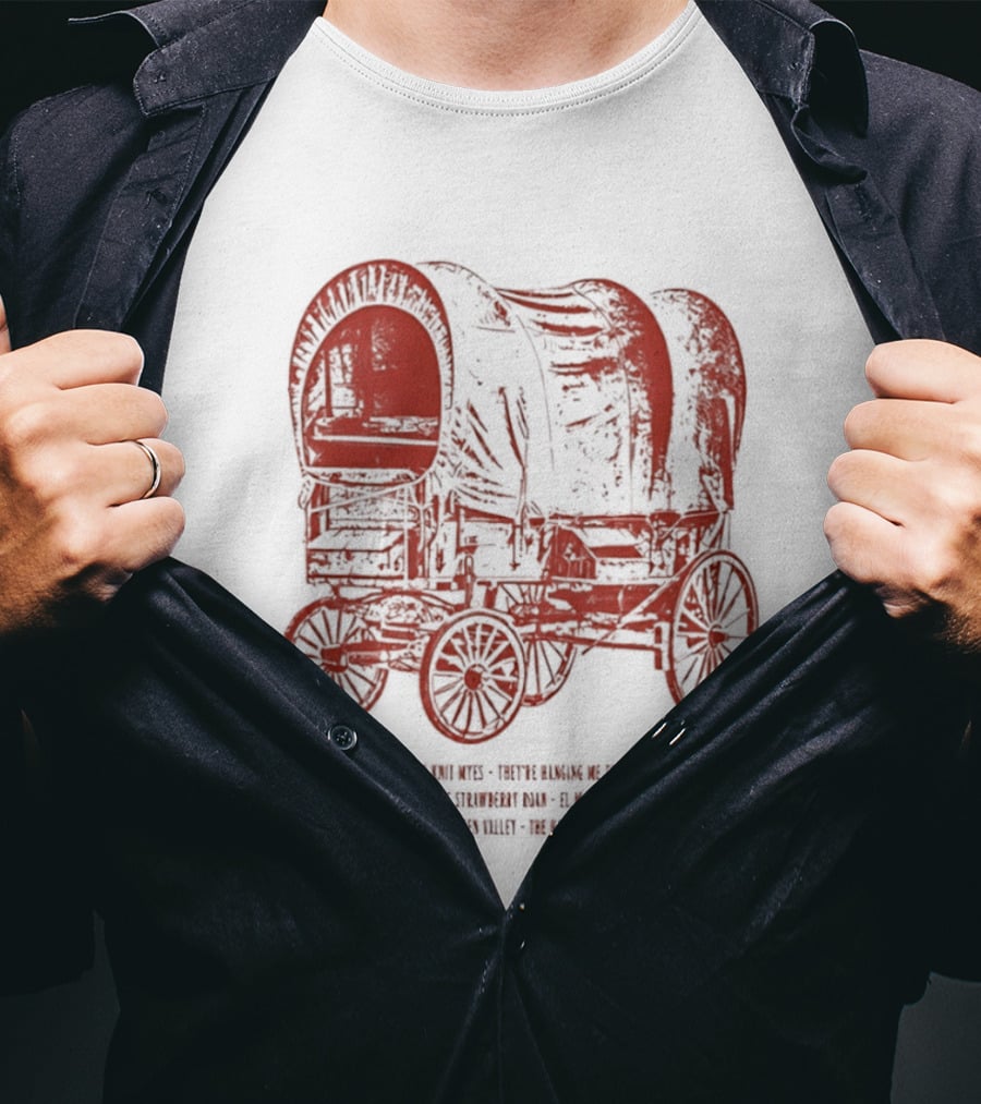 Marty Robbins Big Iron El Paso Western Songs Covered Wagon T-Shirt