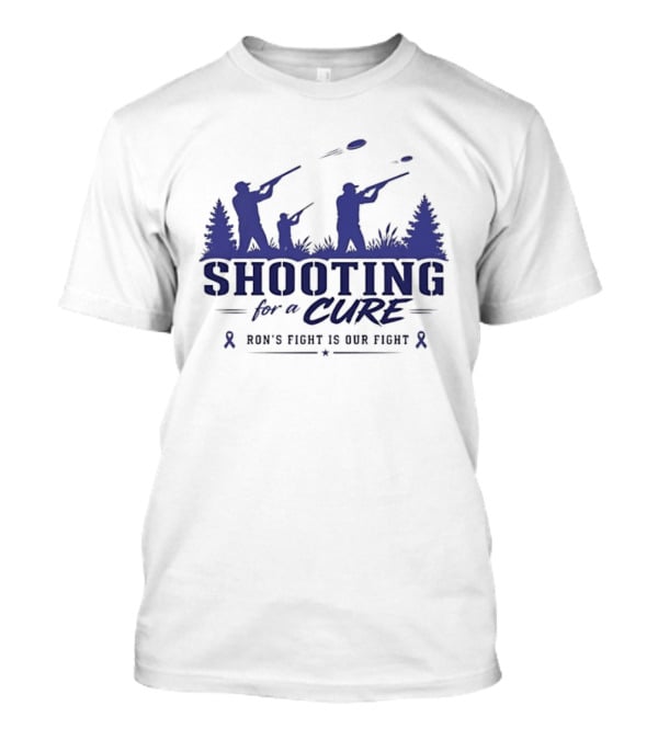 Shooting For A Cure Ron's Fight Is Our Fight Forest Hunter T-Shirt