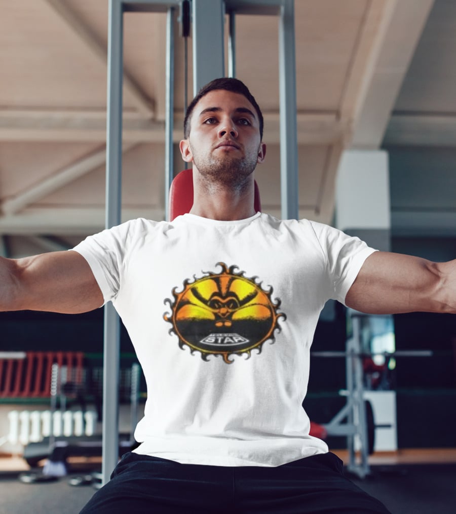 Televisi Star Catalog Store Heatwave Sun Logo White T-Shirt