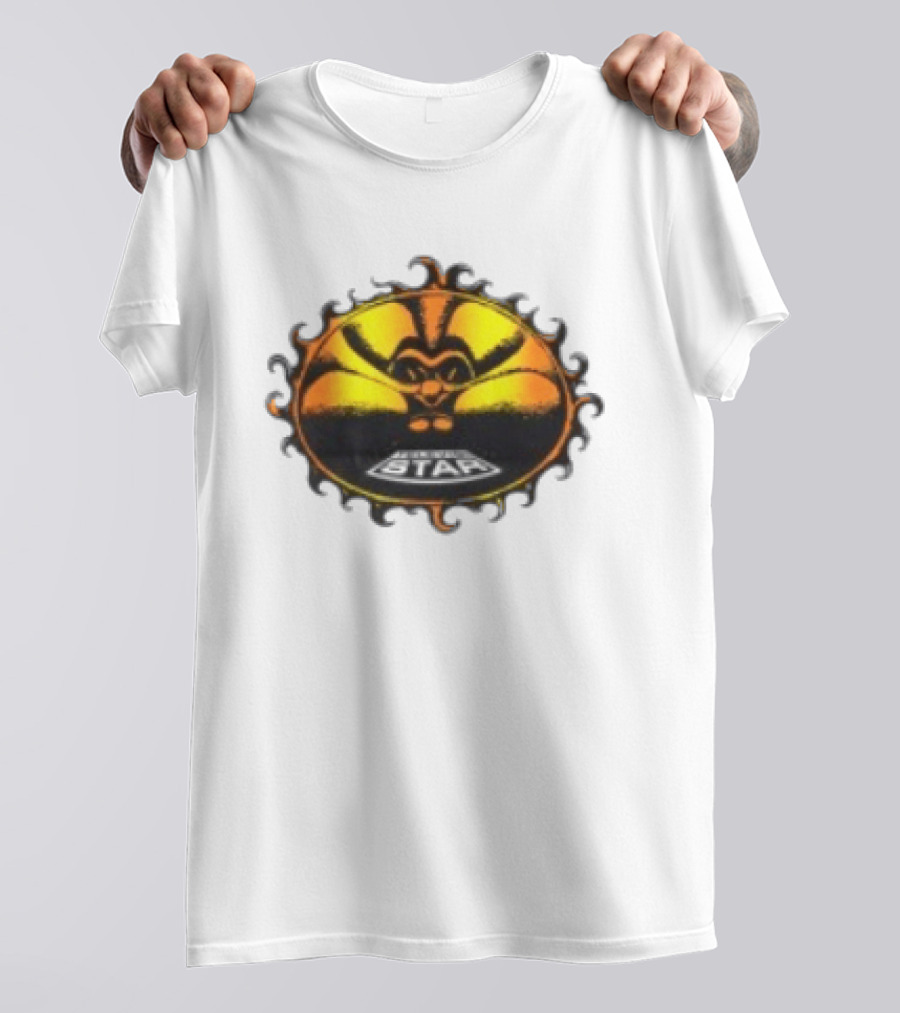 Televisi Star Catalog Store Heatwave Sun Logo White T-Shirt