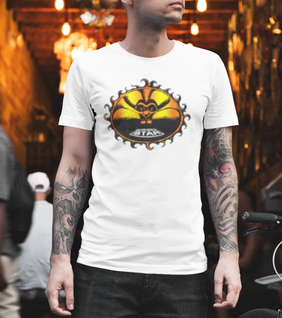 Televisi Star Catalog Store Heatwave Sun Logo White T-Shirt
