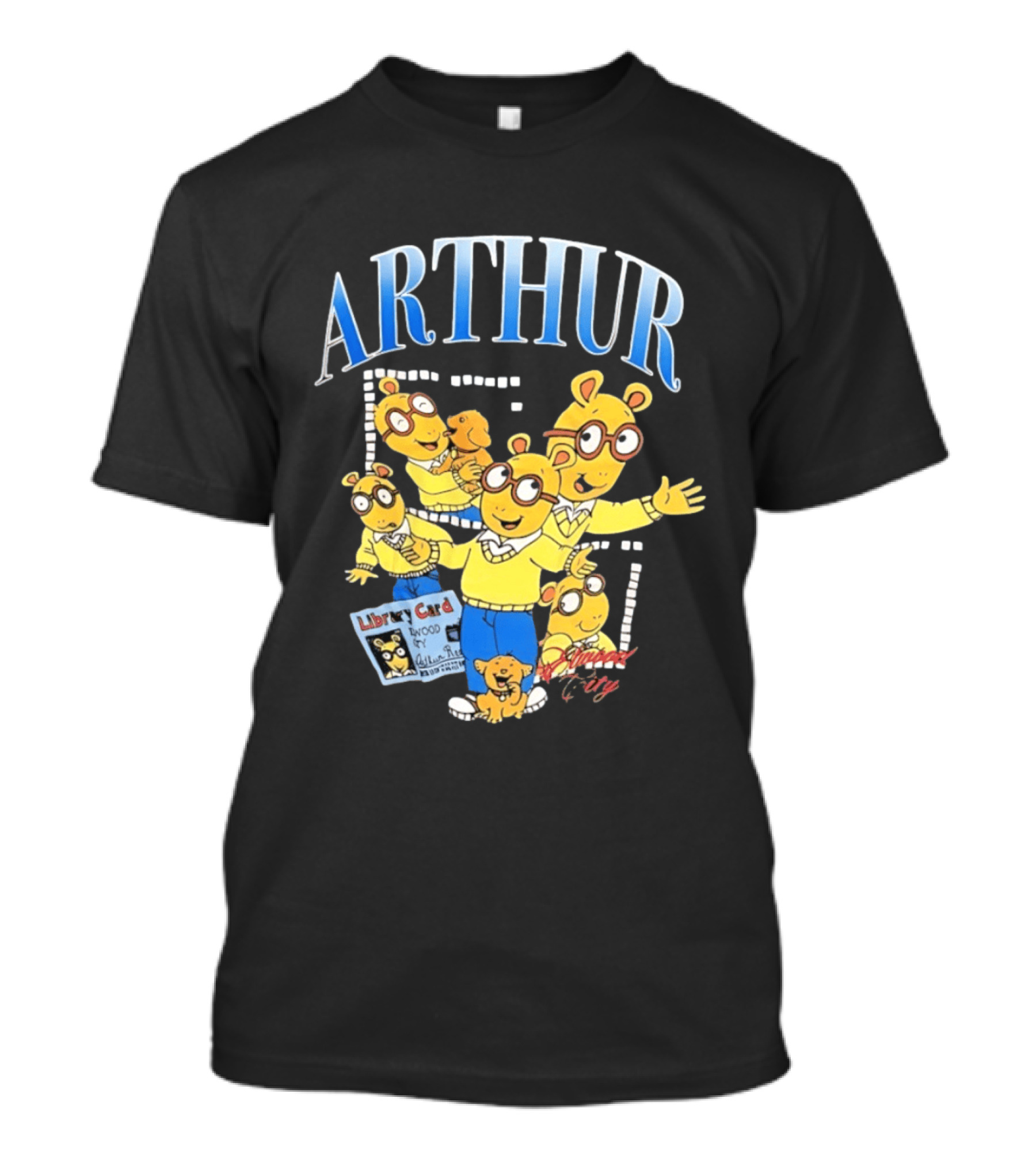 Arthur Read And Pal Library Card Elwood City PBS Kids T-Shirt