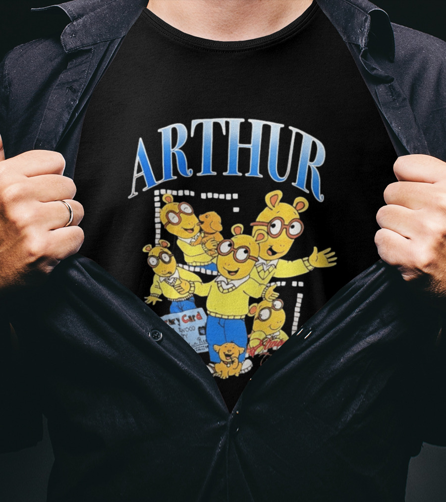 Arthur Read And Pal Library Card Elwood City PBS Kids T-Shirt