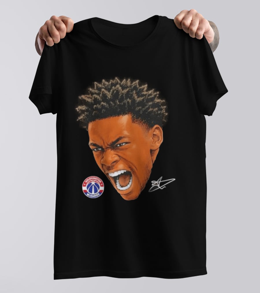 Bilal Coulibaly Washington Wizards NBA Big Face Player T-Shirt
