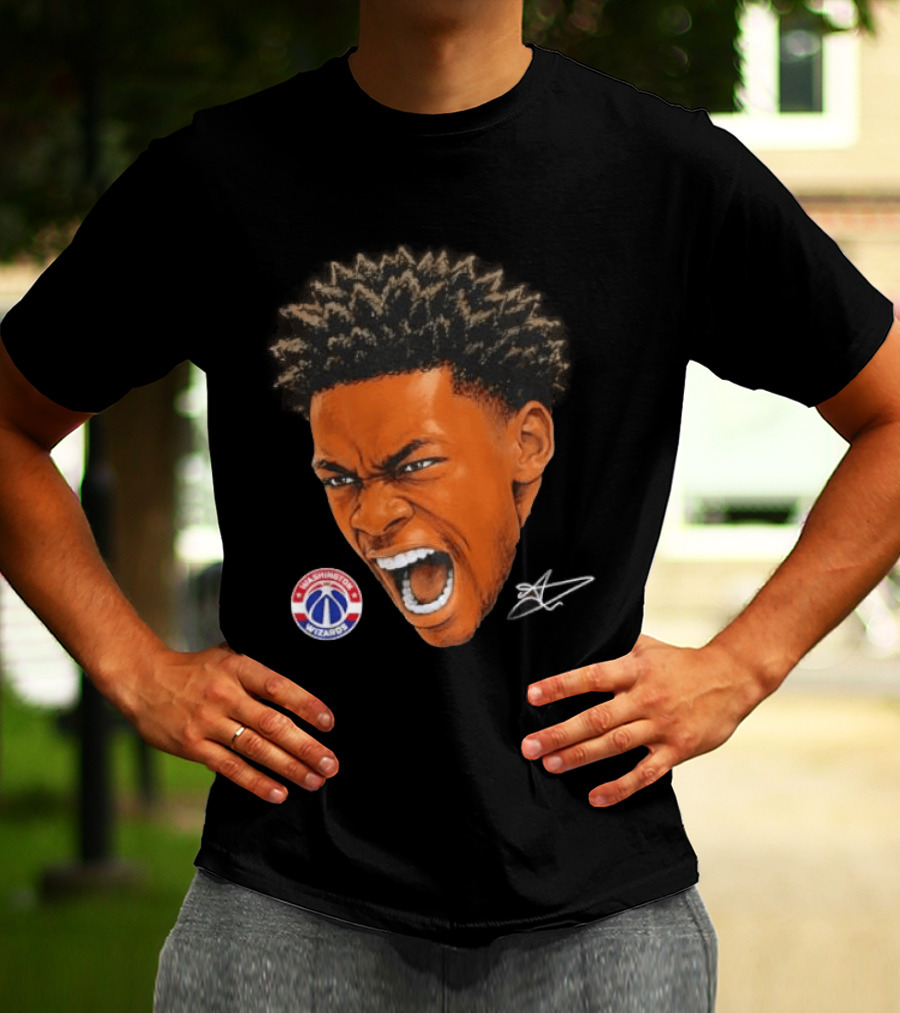 Bilal Coulibaly Washington Wizards NBA Big Face Player T-Shirt