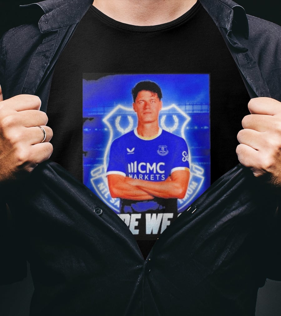 Christian Norgaard Everton Transfer Announcement Here We Go T-Shirt