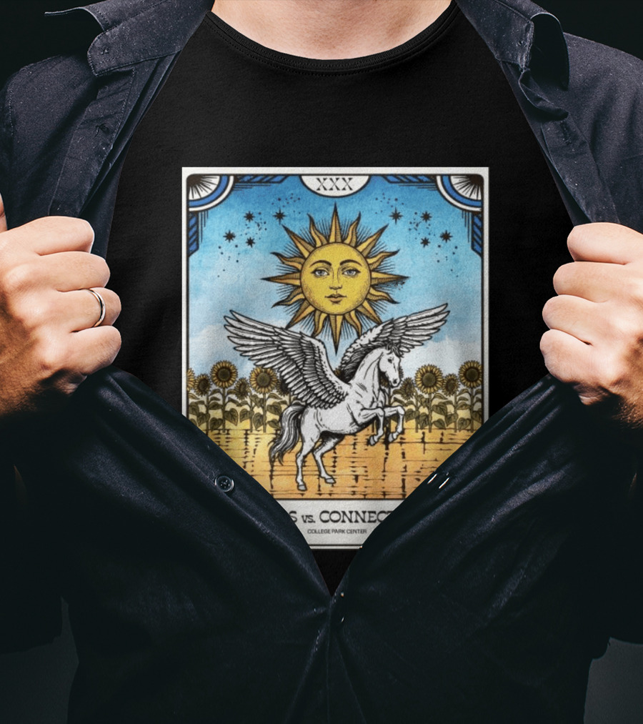 Dallas Vs Connecticut August 2 6pm CT College Park Center ESPN Disney Sunflower Pegasus Sun T-Shirt