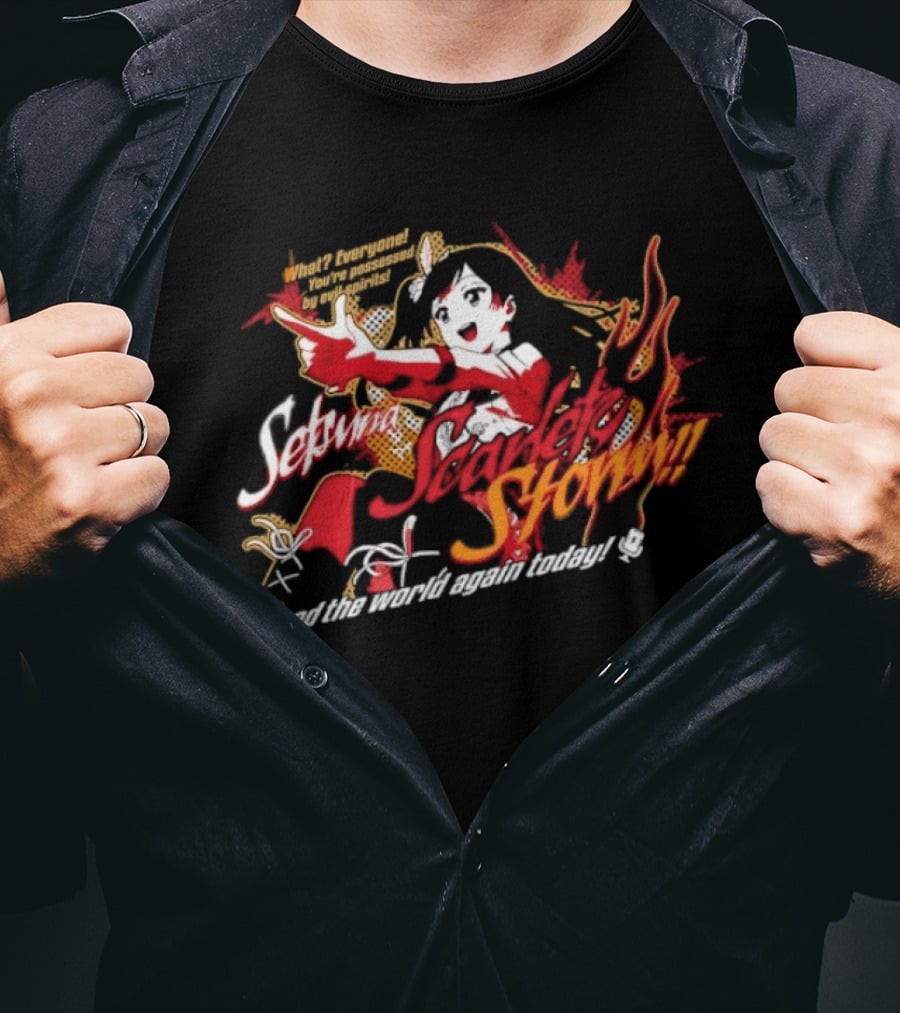 Setsuna Yuki Scarlet Storm What Everyone You Are Possessed By Evil Spirits T-Shirt