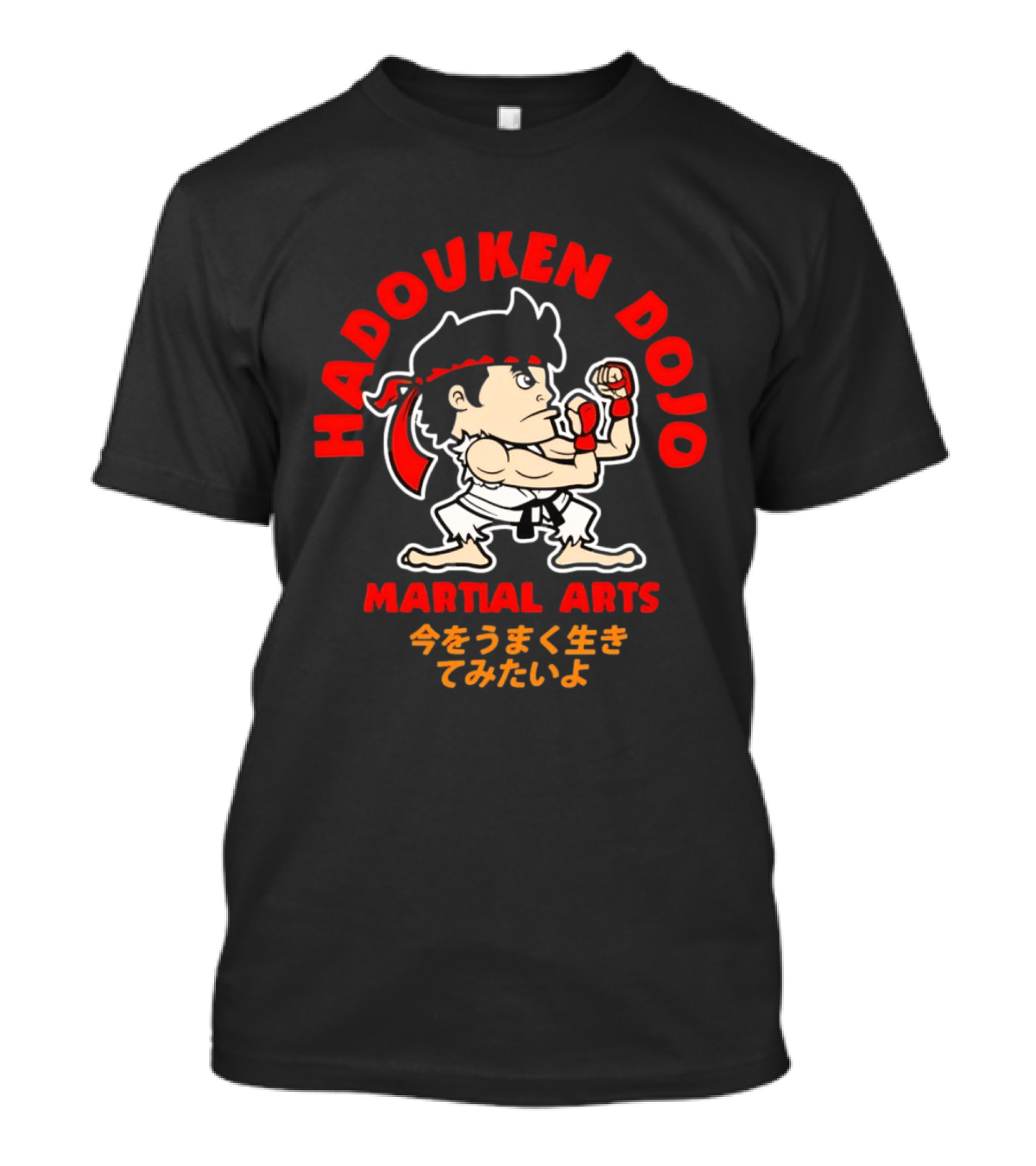Hadouken Dojo Martial Arts Ryu Character Gaming Japanese T-Shirt