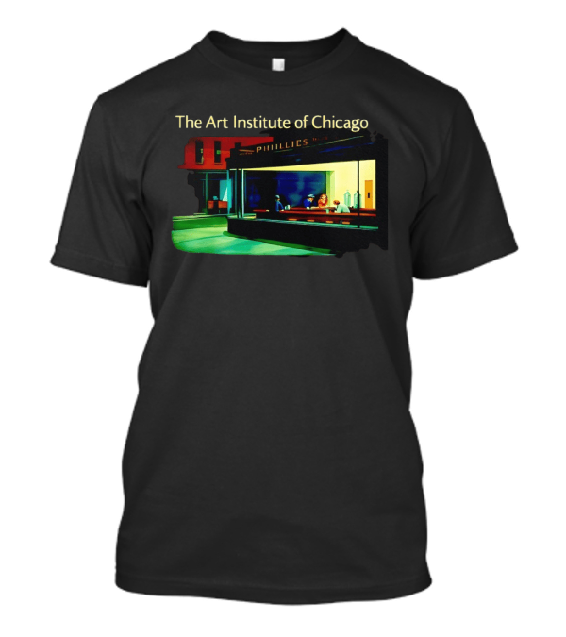 The Art Institute Of Chicago Nighthawks Phillies T-Shirt