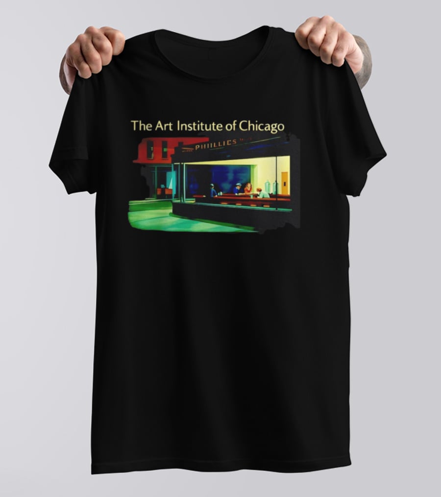 The Art Institute Of Chicago Nighthawks Phillies T-Shirt