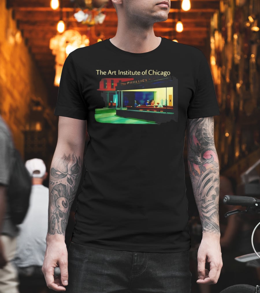 The Art Institute Of Chicago Nighthawks Phillies T-Shirt