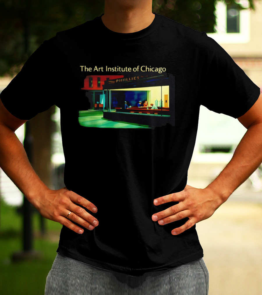 The Art Institute Of Chicago Nighthawks Phillies T-Shirt