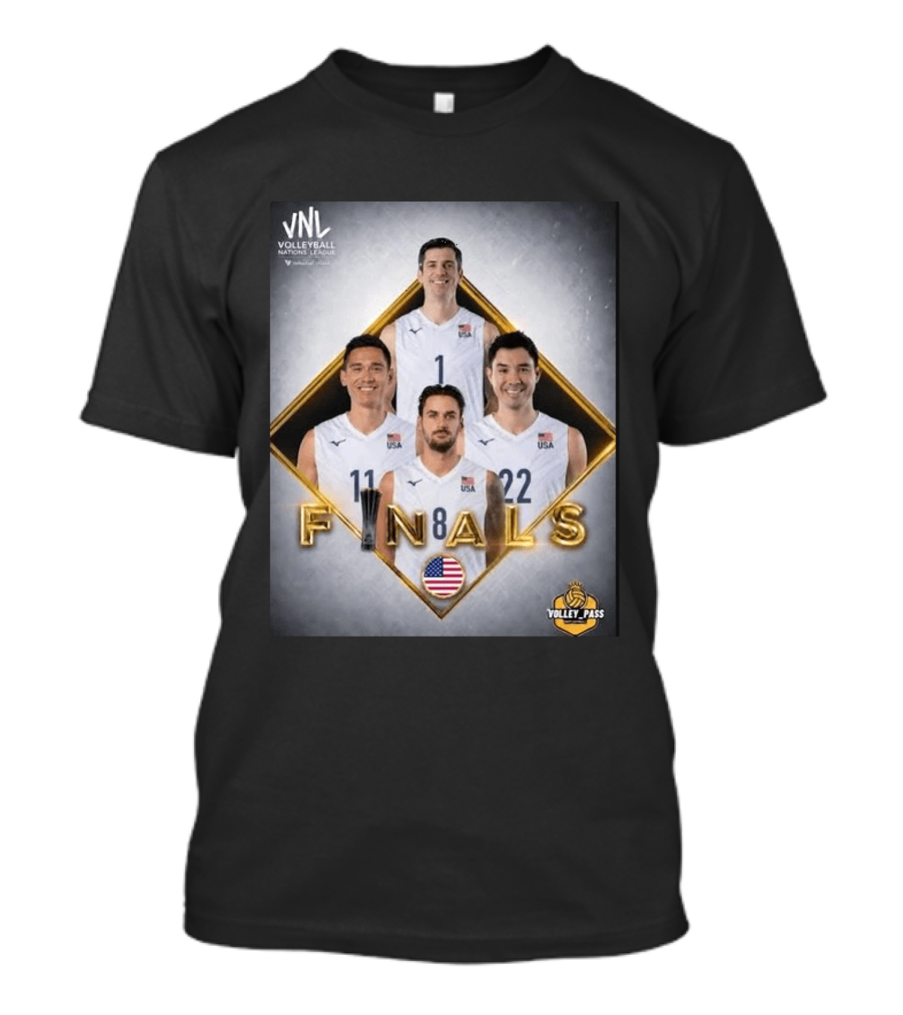 VNL Volleyball Nations League USA Finals 2026 Volley Pass T-Shirt