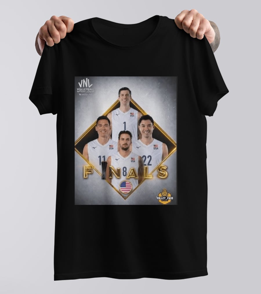 VNL Volleyball Nations League USA Finals 2026 Volley Pass T-Shirt