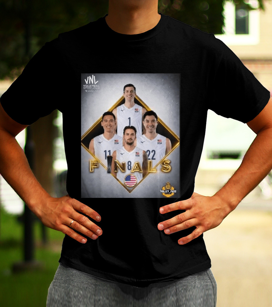 VNL Volleyball Nations League USA Finals 2026 Volley Pass T-Shirt