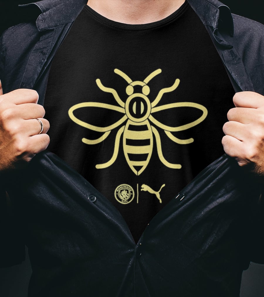 Manchester City Premier League Bee Puma Collaboration T-Shirt