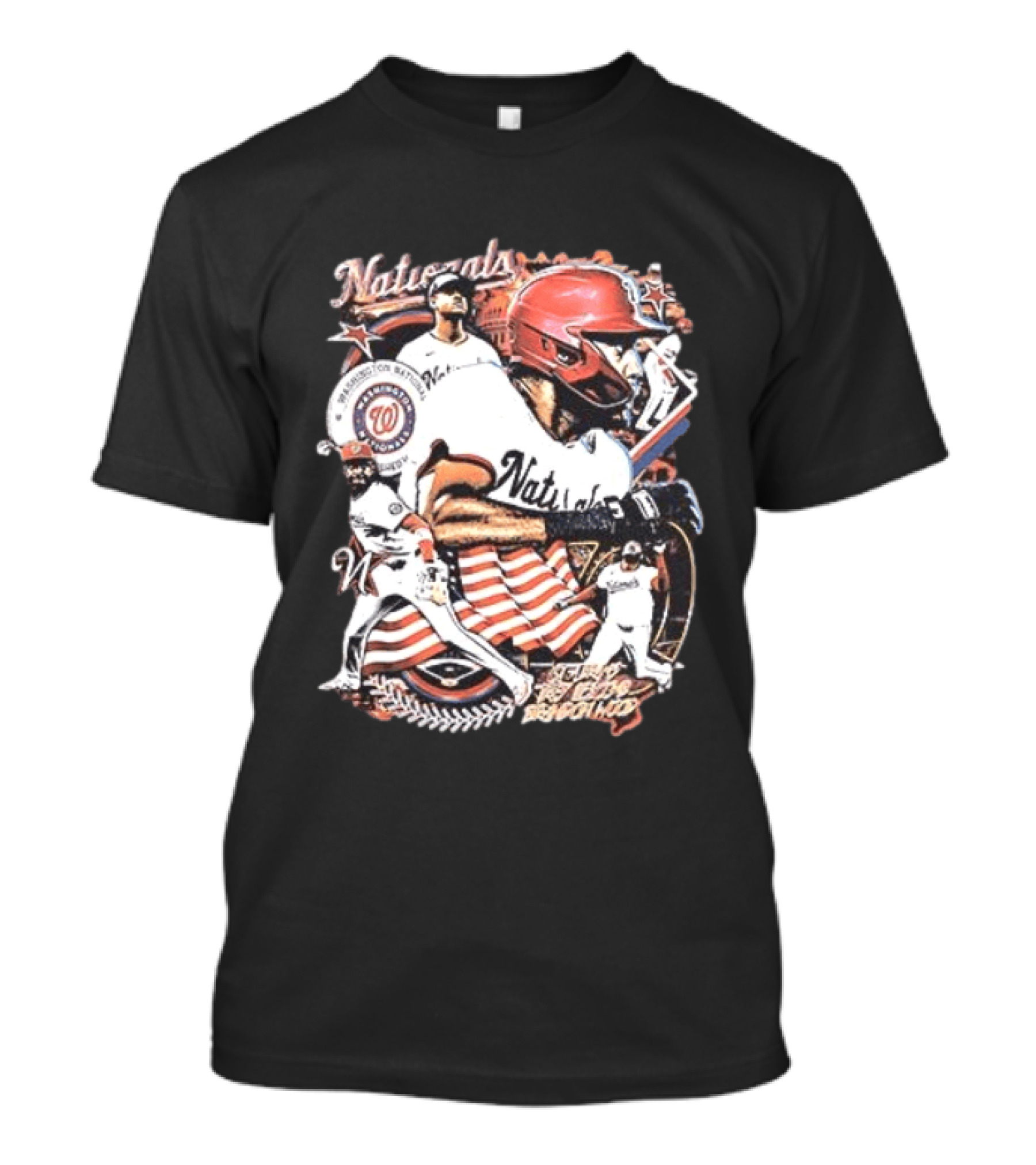 Washington Nationals Legends Baseball Players And Team Highlights T-Shirt