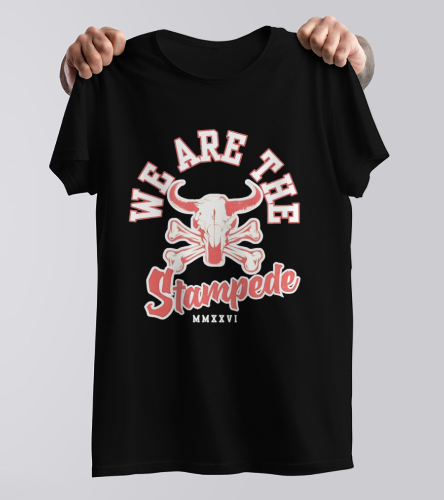 We Are The Stampede Bull Skull MMXXVI Team Spirit T-Shirt
