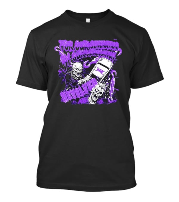 Wrestling Revolver For Our Generation Skeletons Purple T-Shirt