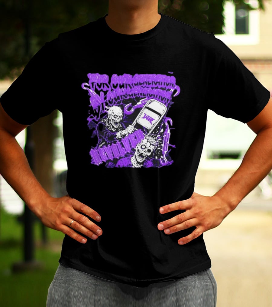 Wrestling Revolver For Our Generation Skeletons Purple T-Shirt