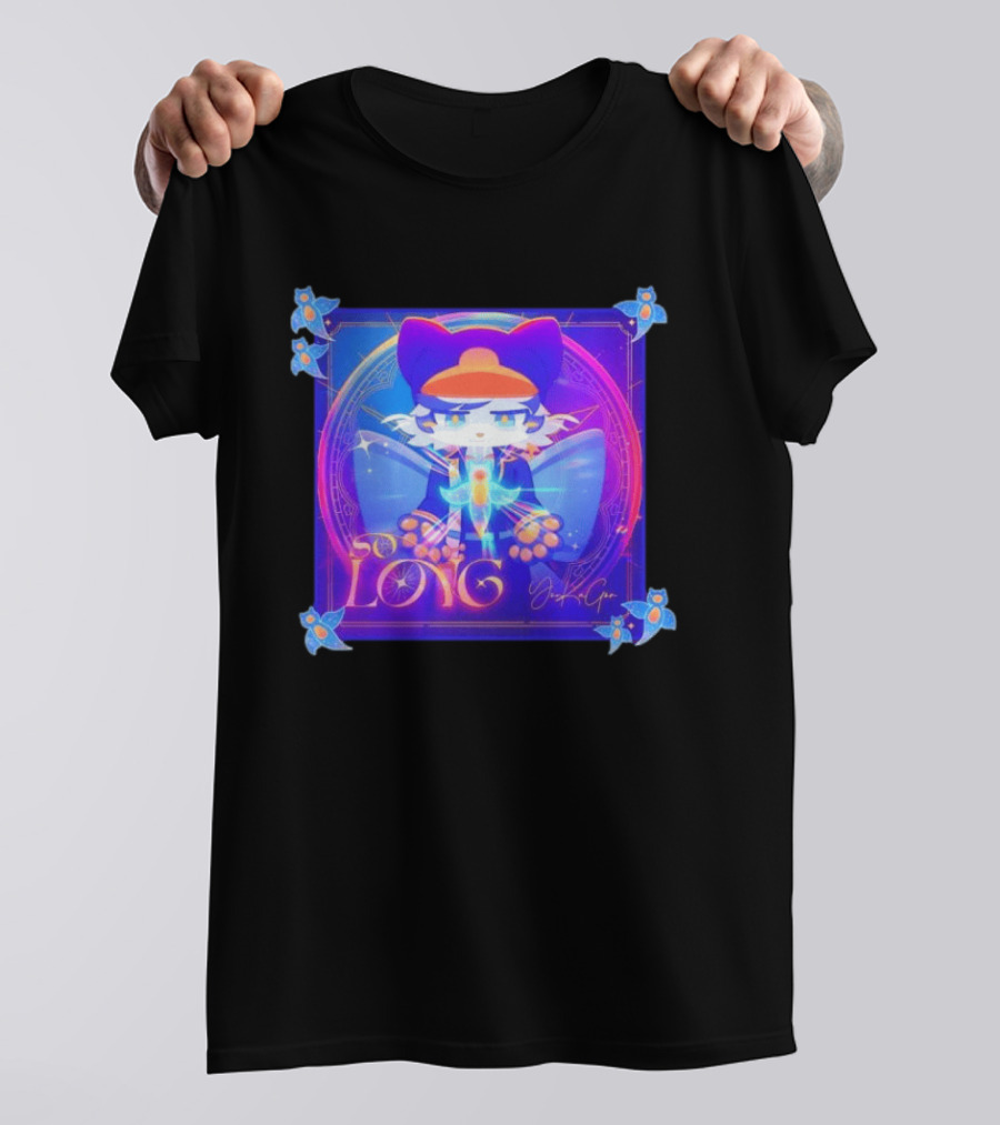 So Long YonKaGor Vibrant Anime Cat With Butterfly Aura T-Shirt