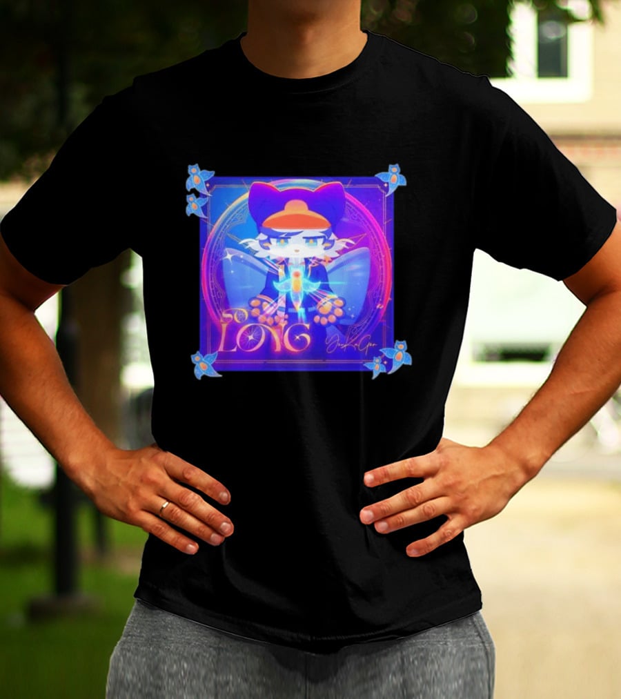 So Long YonKaGor Vibrant Anime Cat With Butterfly Aura T-Shirt