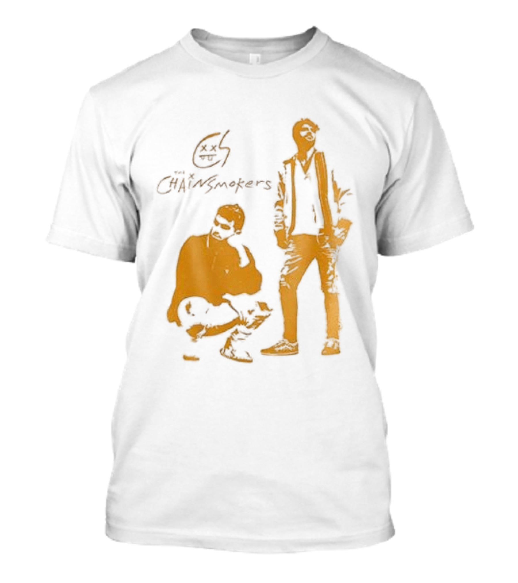 The Chainsmokers Tour Silhouette Band Icon Sketch T-Shirt