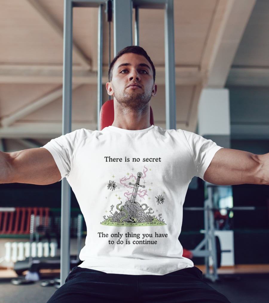There Is No Secret Sword Magic Adventure Continue Quest T-Shirt