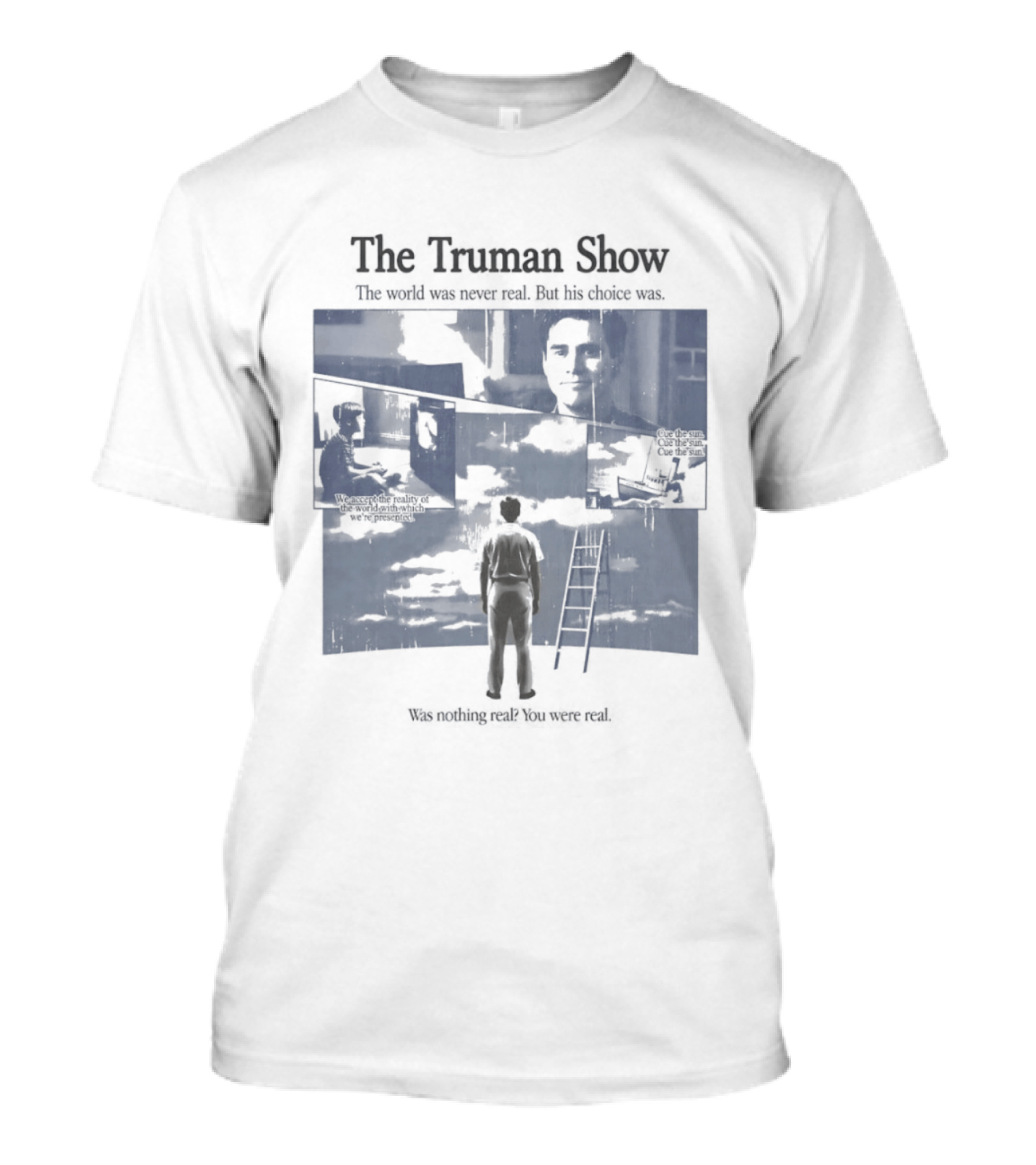 The Truman Show Jim Carrey "Welcome To The Real World" 90s Movies T-Shirt