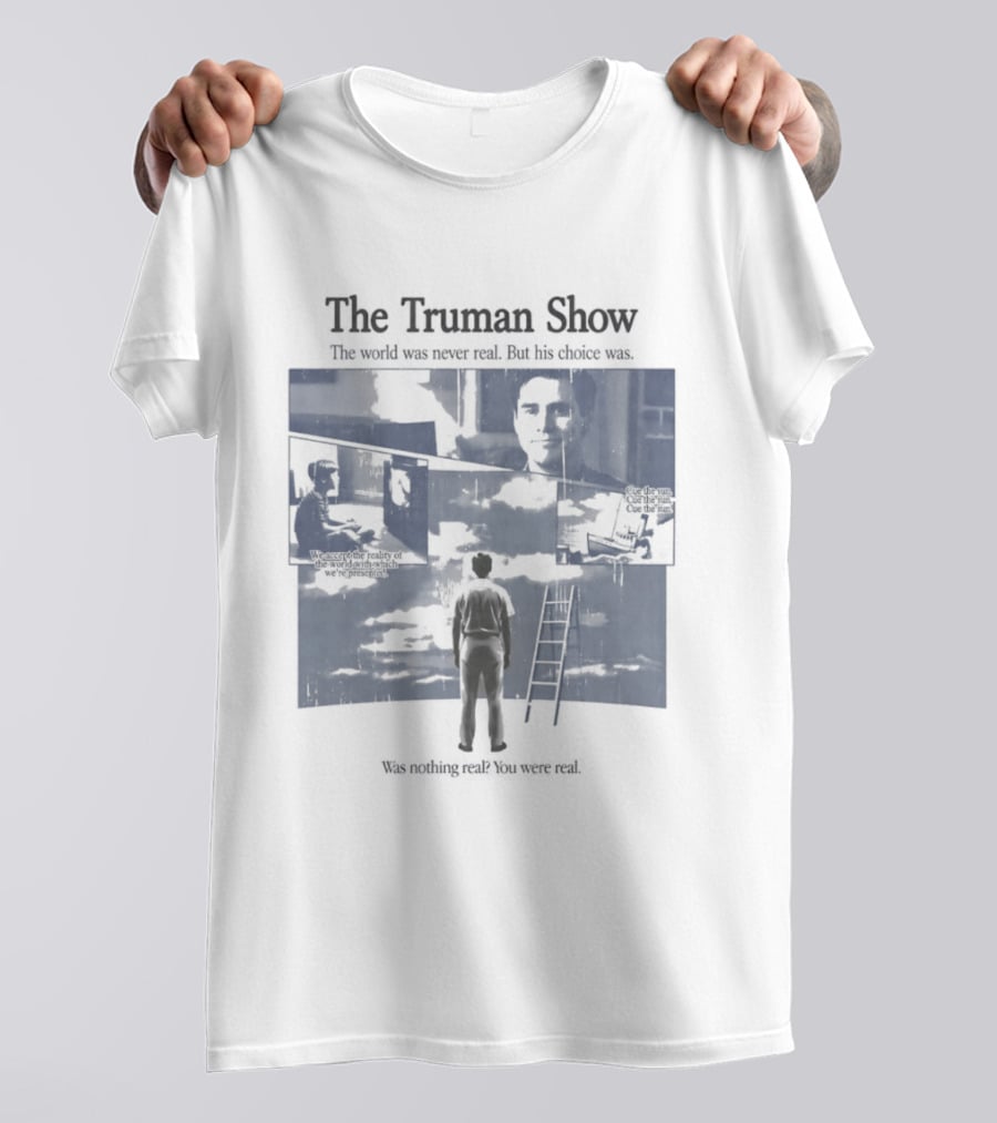 The Truman Show Jim Carrey "Welcome To The Real World" 90s Movies T-Shirt