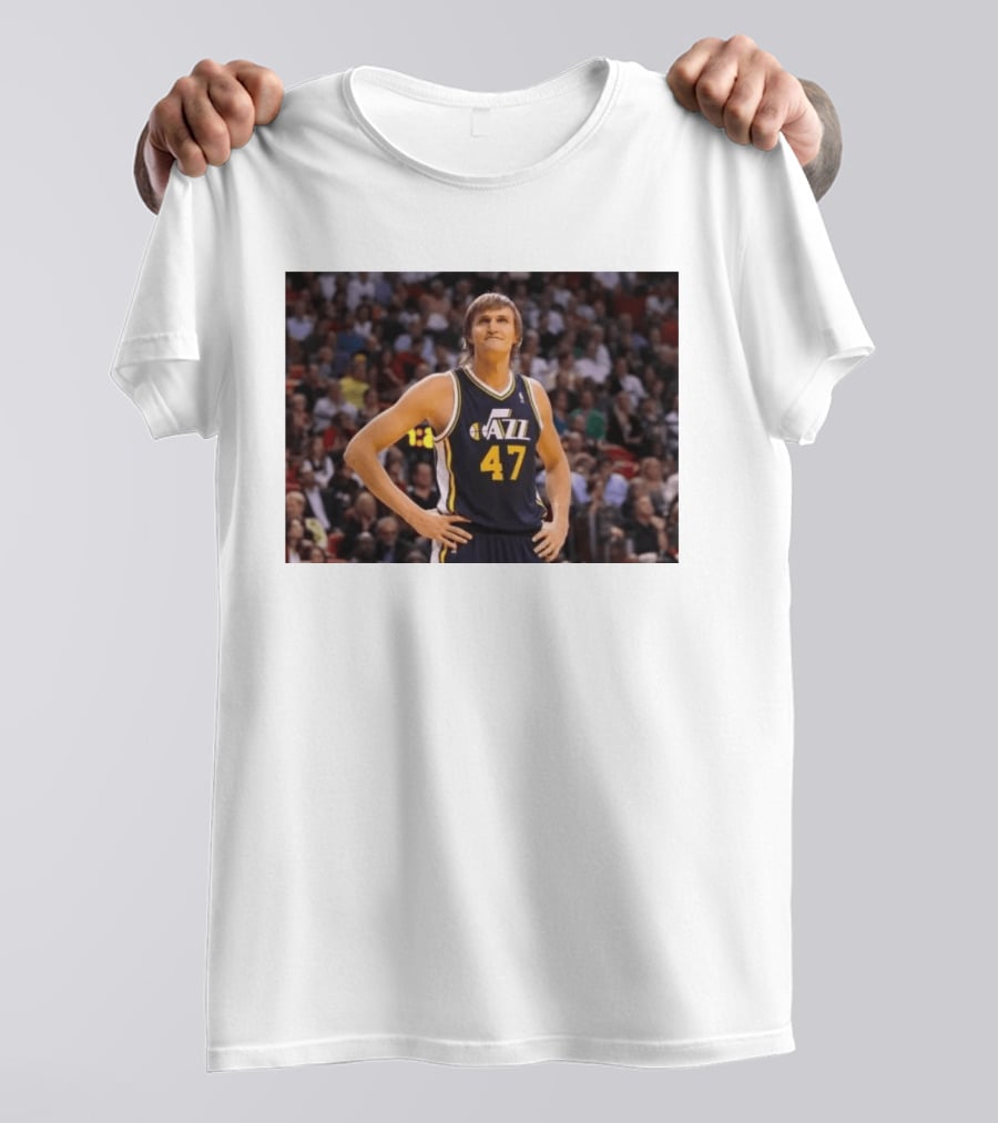 Andrei Kirilenko No. 47 AK 47 Utah Jazz Classic NBA Basketball T-Shirt