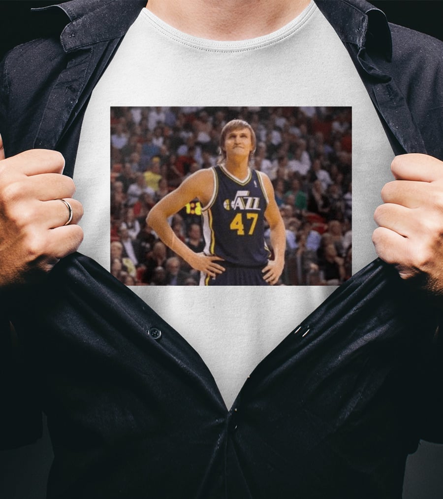 Andrei Kirilenko No. 47 AK 47 Utah Jazz Classic NBA Basketball T-Shirt