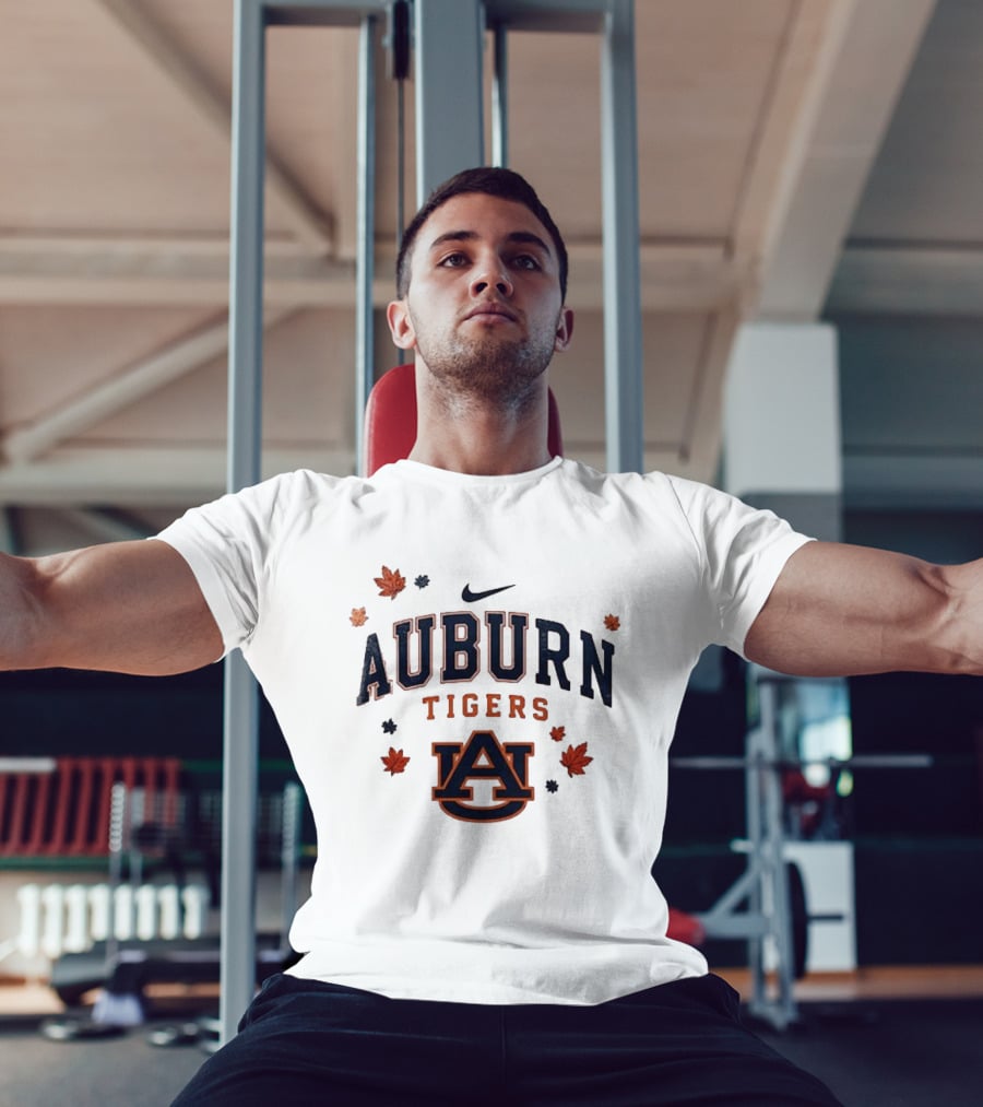 Auburn Tigers Nike Fall Leaves University Spirit T-Shirt