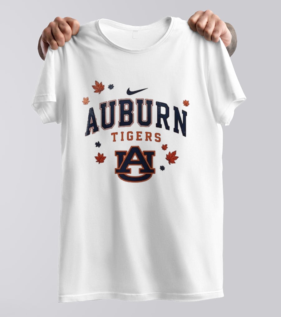 Auburn Tigers Nike Fall Leaves University Spirit T-Shirt
