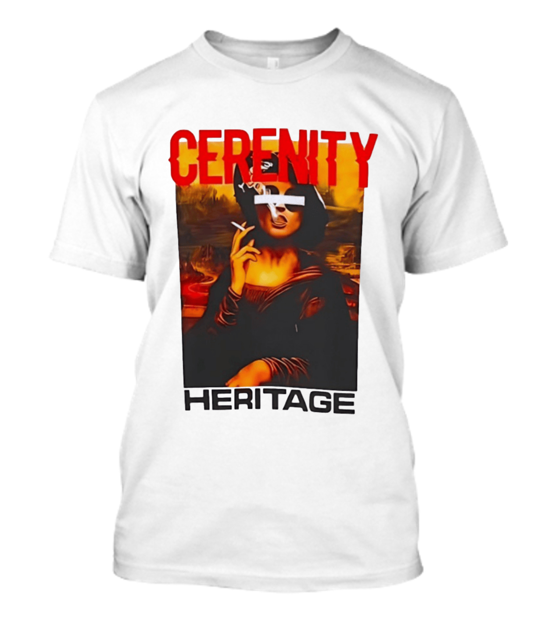 Cerenity Heritage Mona Lisa Smoking T-Shirt
