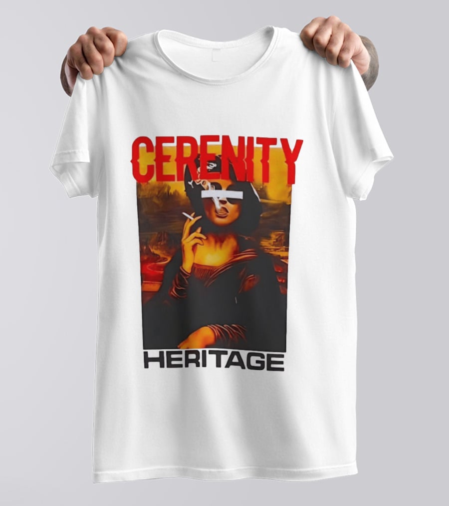 Cerenity Heritage Mona Lisa Smoking T-Shirt