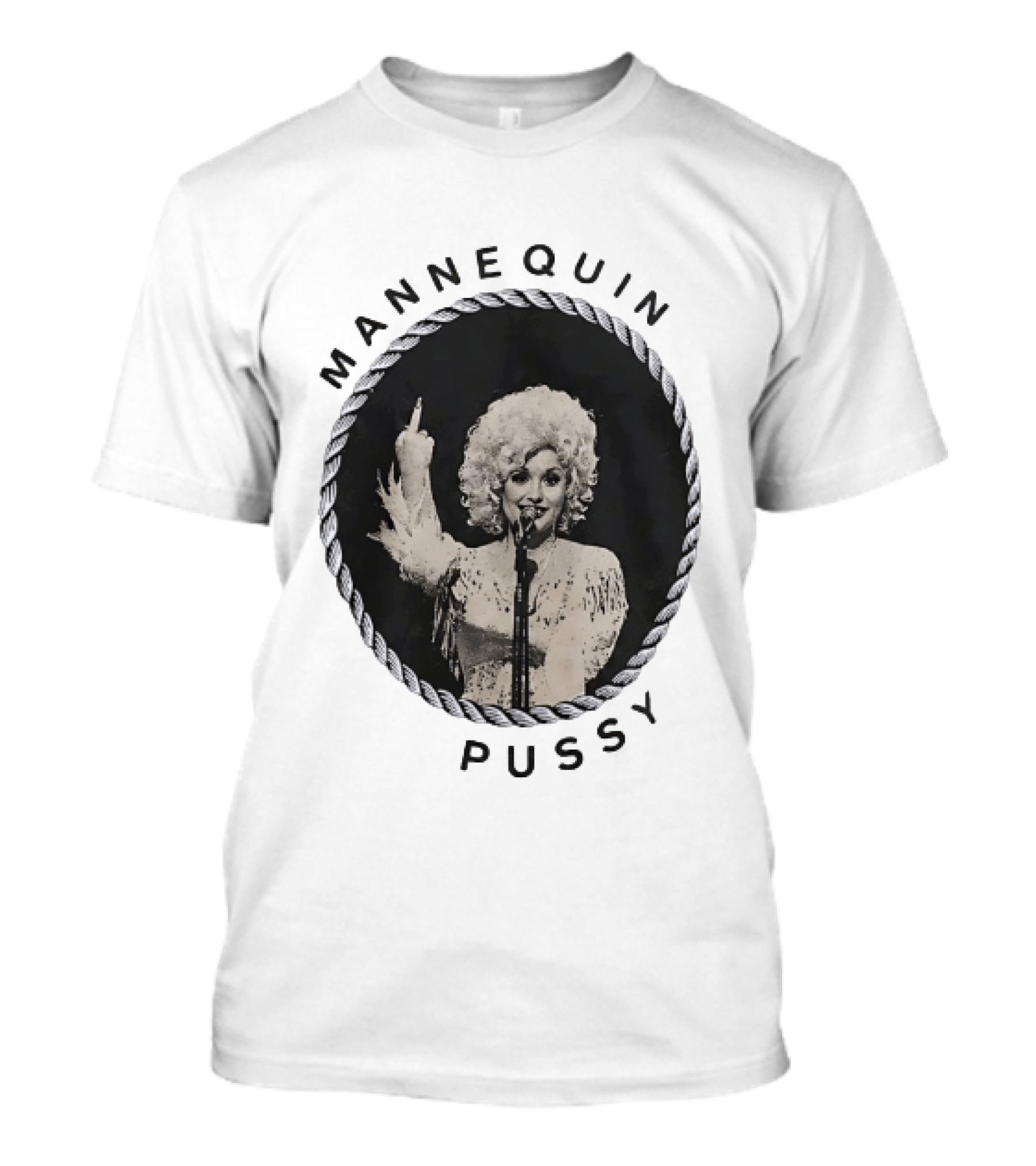 Mannequin Pussy Dolly Parton Country Music Finger T-Shirt
