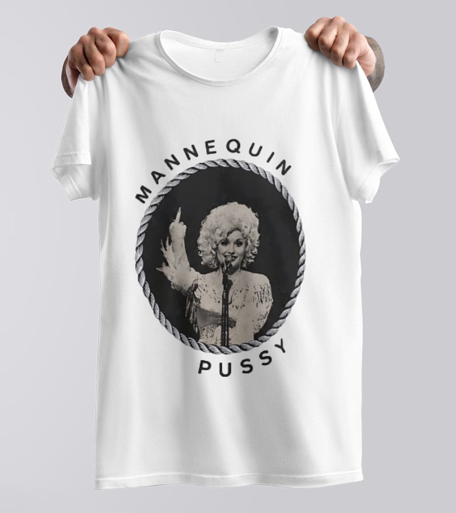 Mannequin Pussy Dolly Parton Country Music Finger T-Shirt