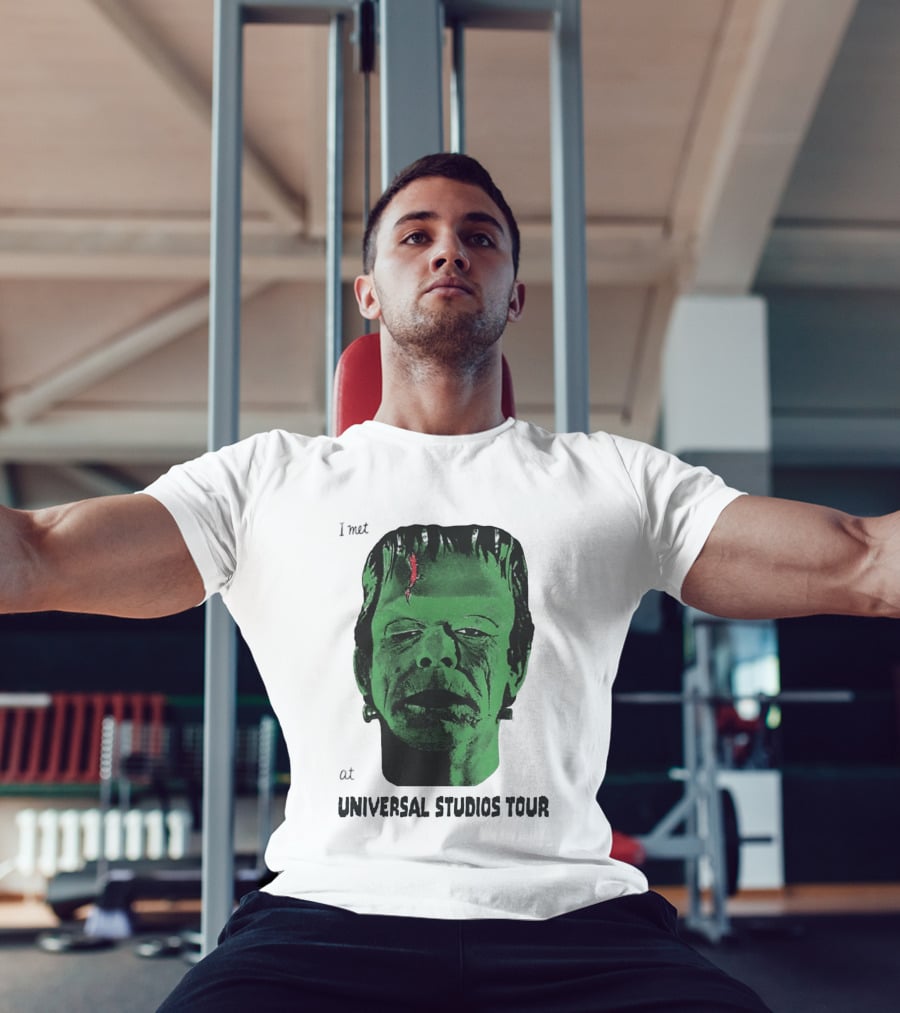 I Met Frankenstein At Universal Studios Tour Monster Fan Souvenir T-Shirt