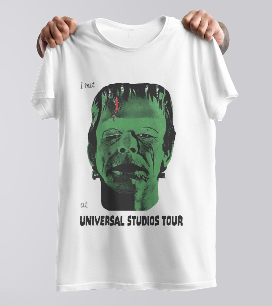 I Met Frankenstein At Universal Studios Tour Monster Fan Souvenir T-Shirt