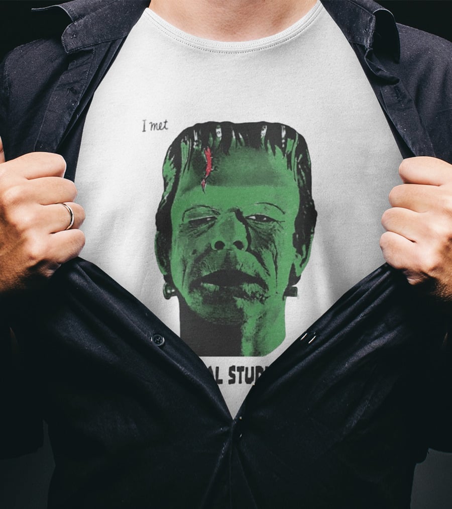 I Met Frankenstein At Universal Studios Tour Monster Fan Souvenir T-Shirt