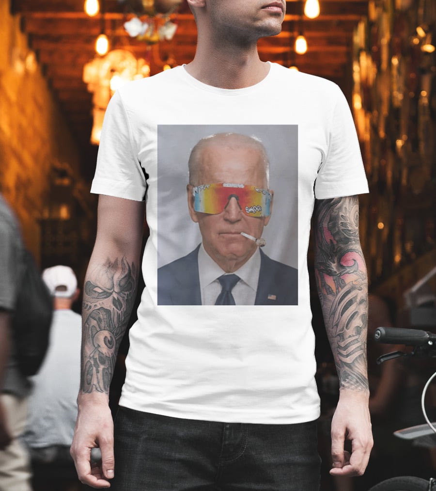 Joe Biden Pit Viper Sunglasses Smoking Pipe President T-Shirt