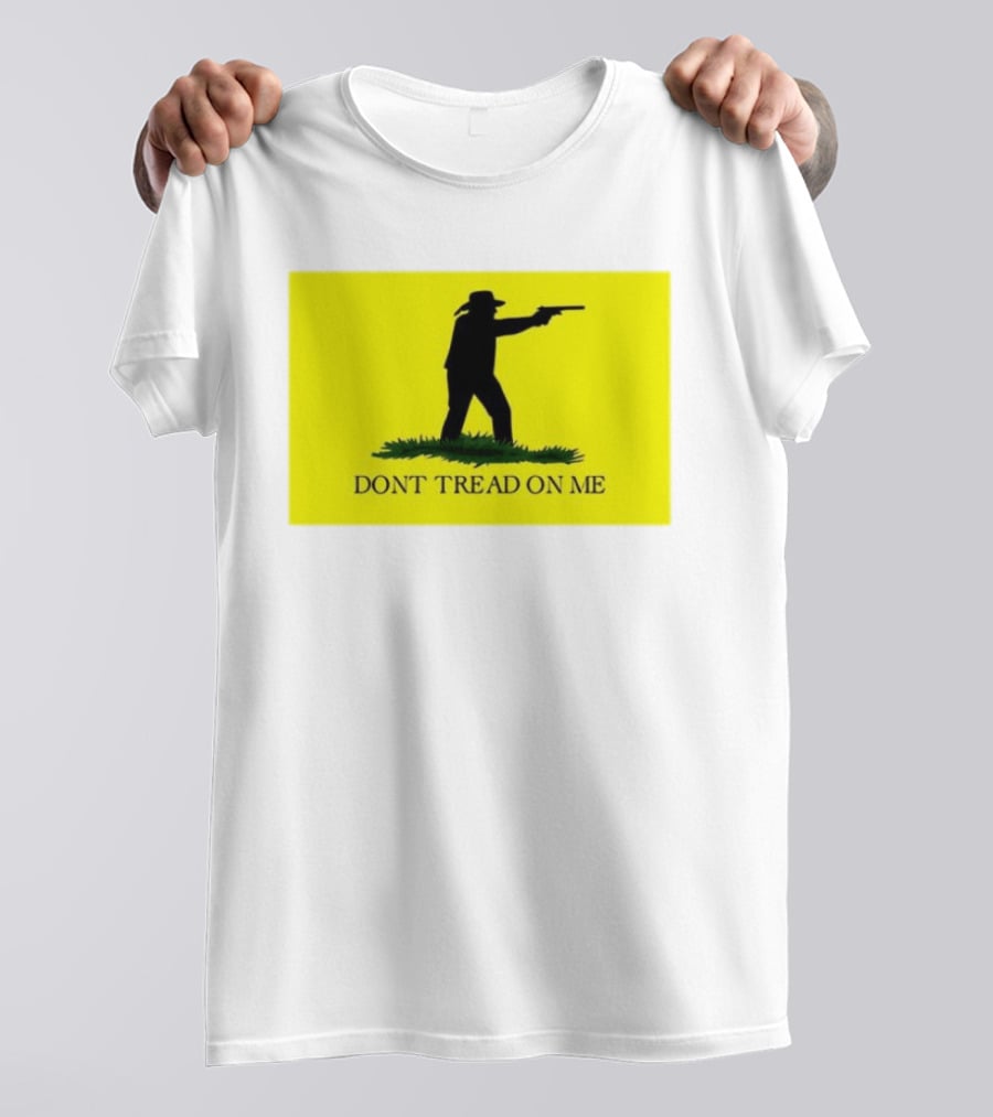 Jordan Salinas Don't Tread On Me Cowboy Silhouette Yellow T-Shirt