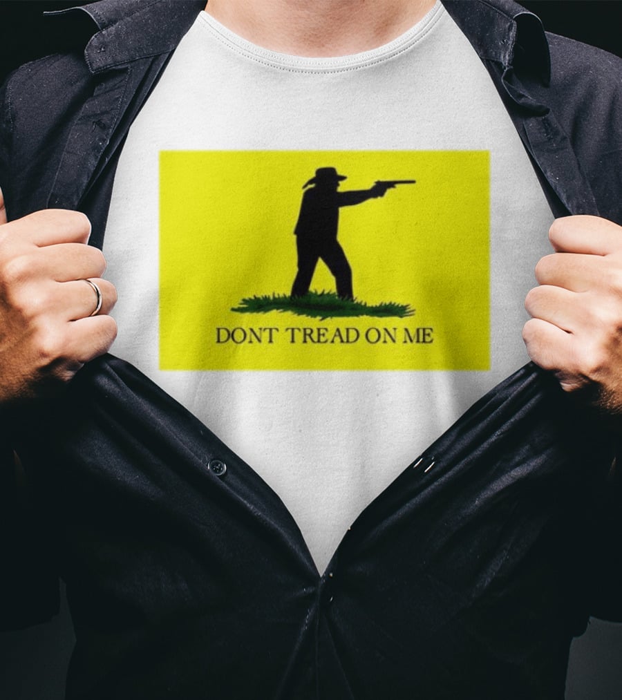Jordan Salinas Don't Tread On Me Cowboy Silhouette Yellow T-Shirt