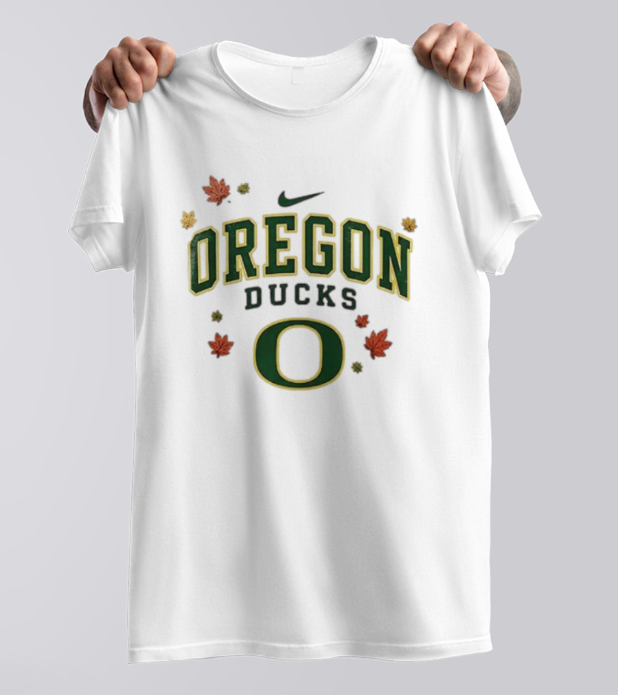 Oregon Ducks Nike Fall Leaves T-Shirt